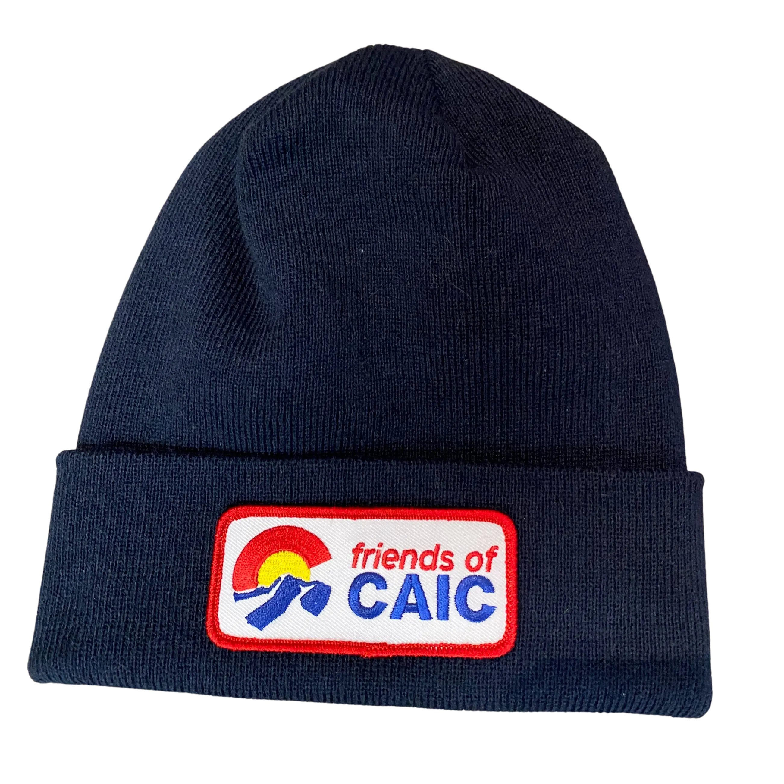 Navy Patch Beanie