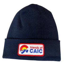 Navy Patch Beanie