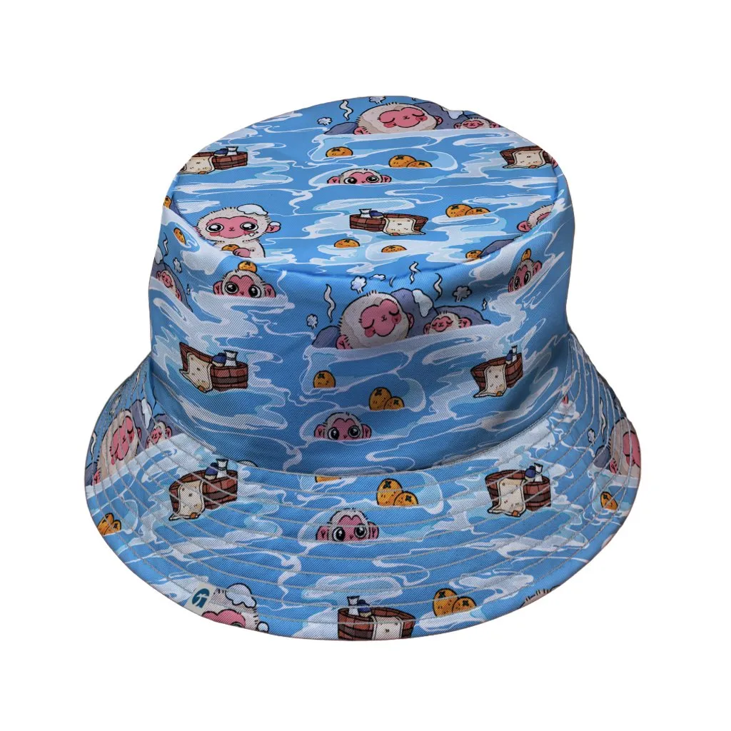 Onsen Snow Monkeys Bucket Hat