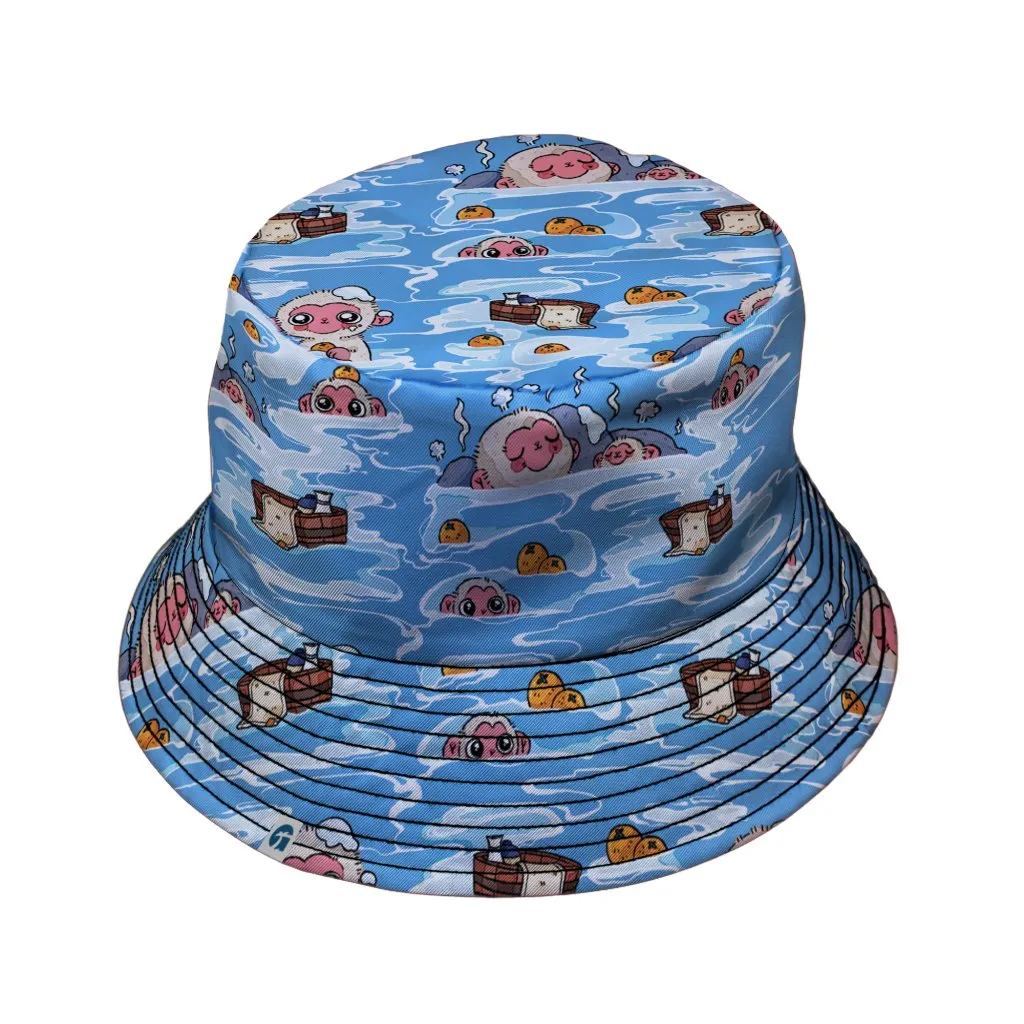 Onsen Snow Monkeys Bucket Hat