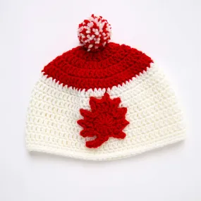 Red Heart Crochet Adult Maple Leaf Hat