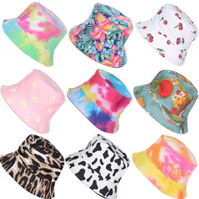 Reversible Printed Bucket hats Unisex