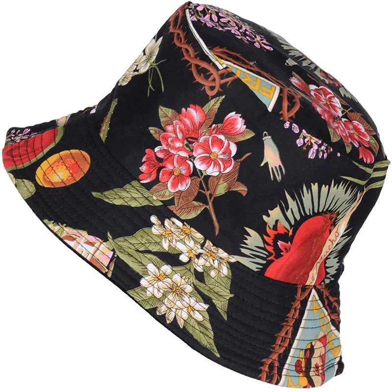 Reversible Printed Bucket hats Unisex