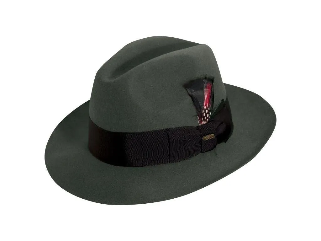 Scala Scarsdale Premium Wool Felt Center Dent Fedora Hat