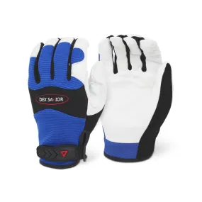 Single Pair - Dex Savior Goatskin Leather Mechanic Work Gloves