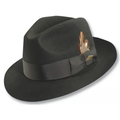 Stacy Adams Cleveland Premium Wool Center Dent Fedora