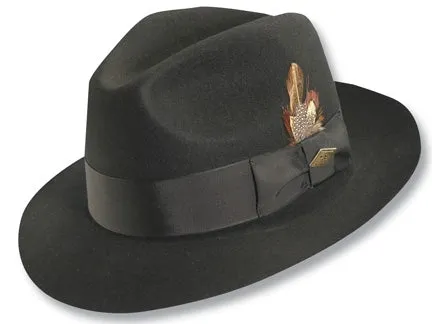 Stacy Adams Cleveland Premium Wool Center Dent Fedora