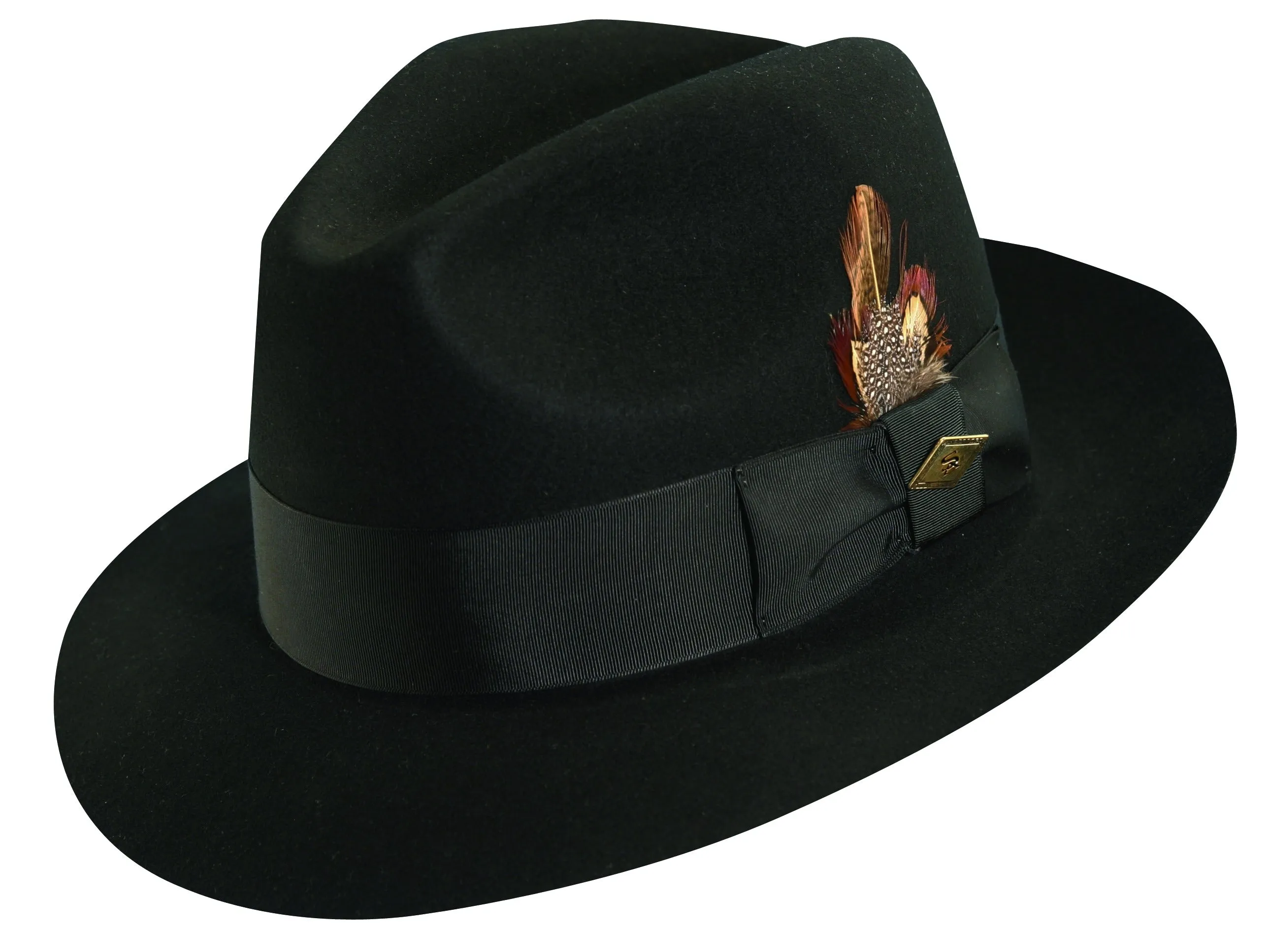 Stacy Adams Cleveland Premium Wool Center Dent Fedora