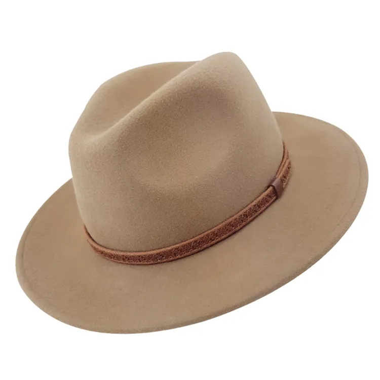 Stanton Packable Felt Fedora - Tan