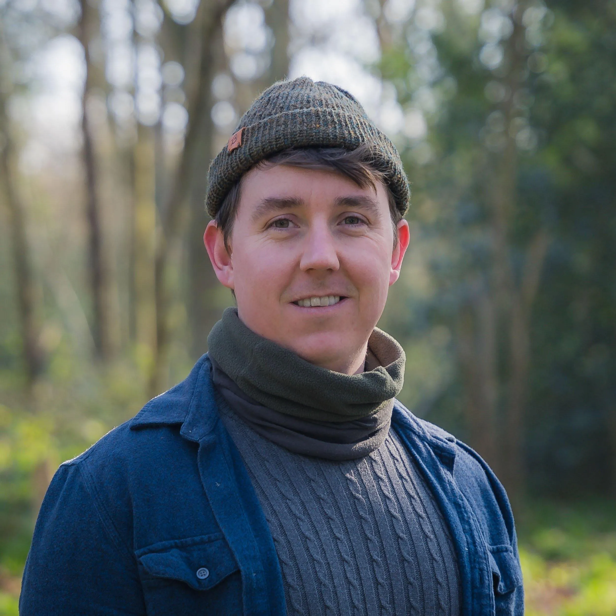 Stone Grey Wooly Beanie Hat