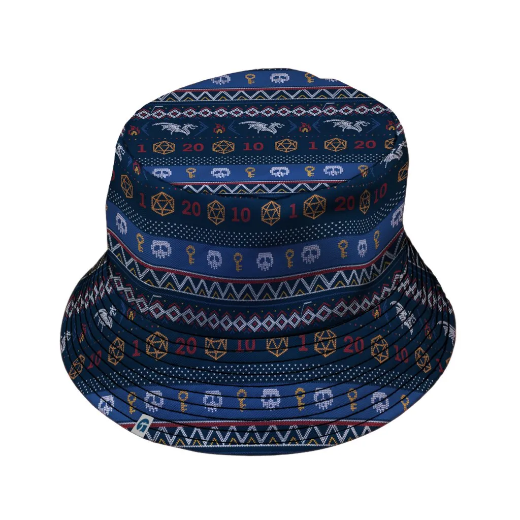 Ugly Christmas Sweater DND Adventure Bucket Hat