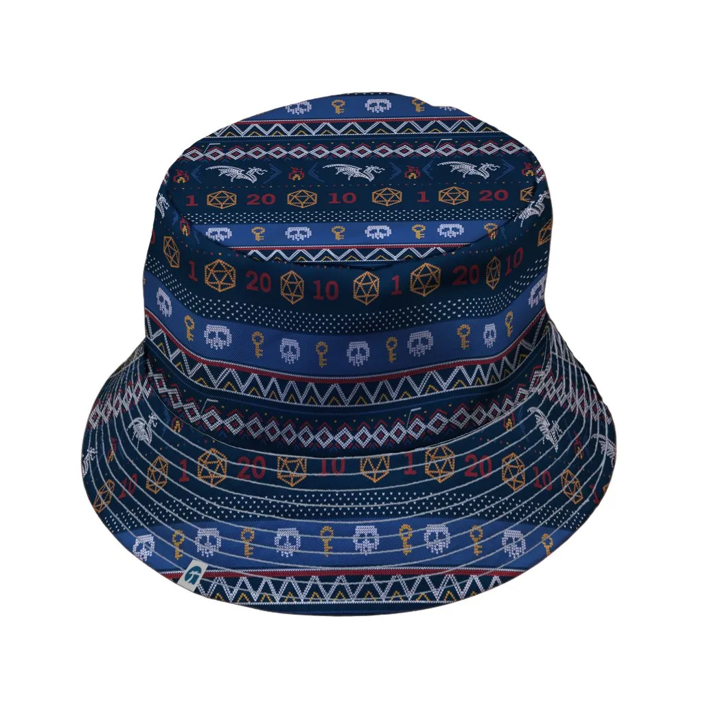 Ugly Christmas Sweater DND Adventure Bucket Hat