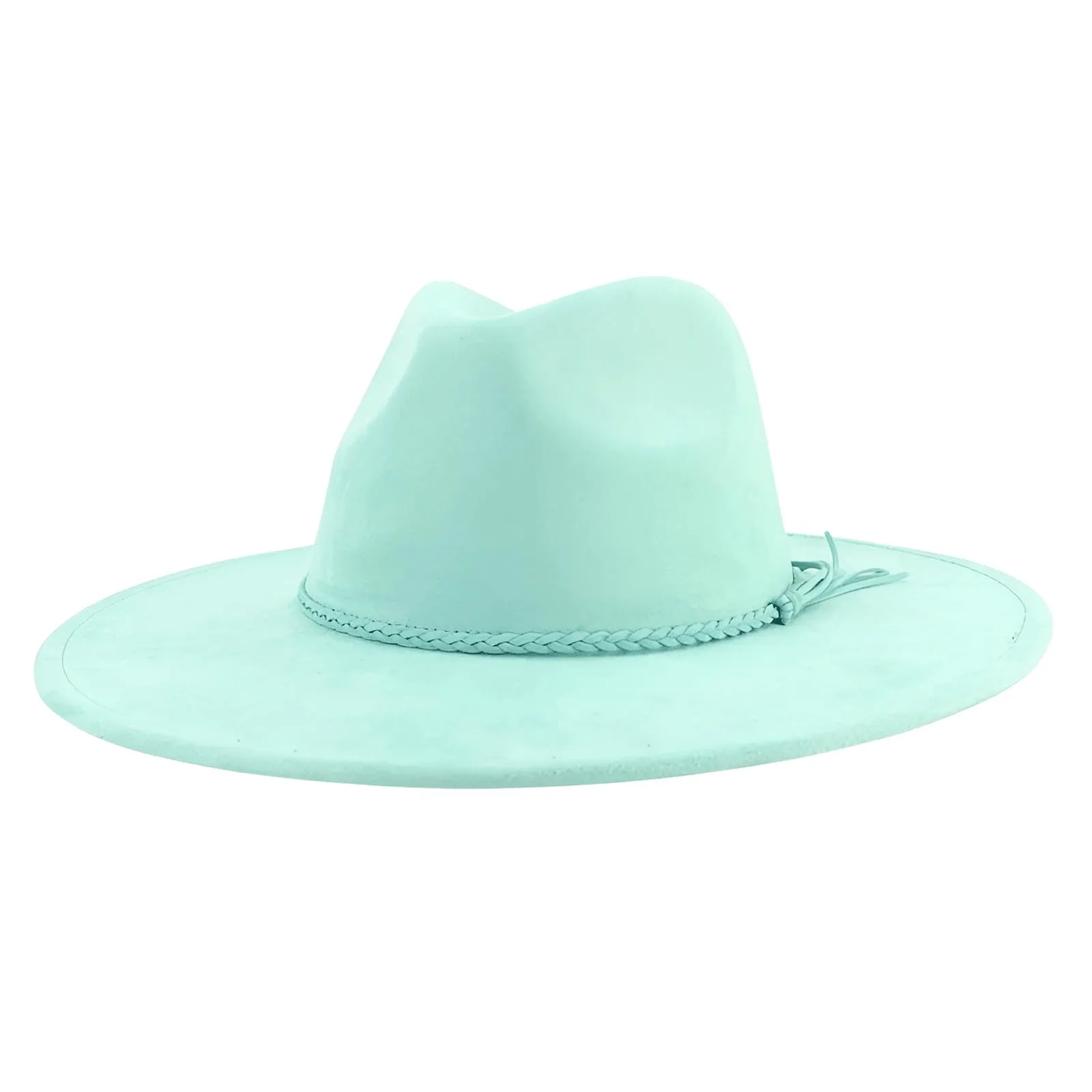 Unisex Suede Wide Brim Fedora - In 30 Colors!