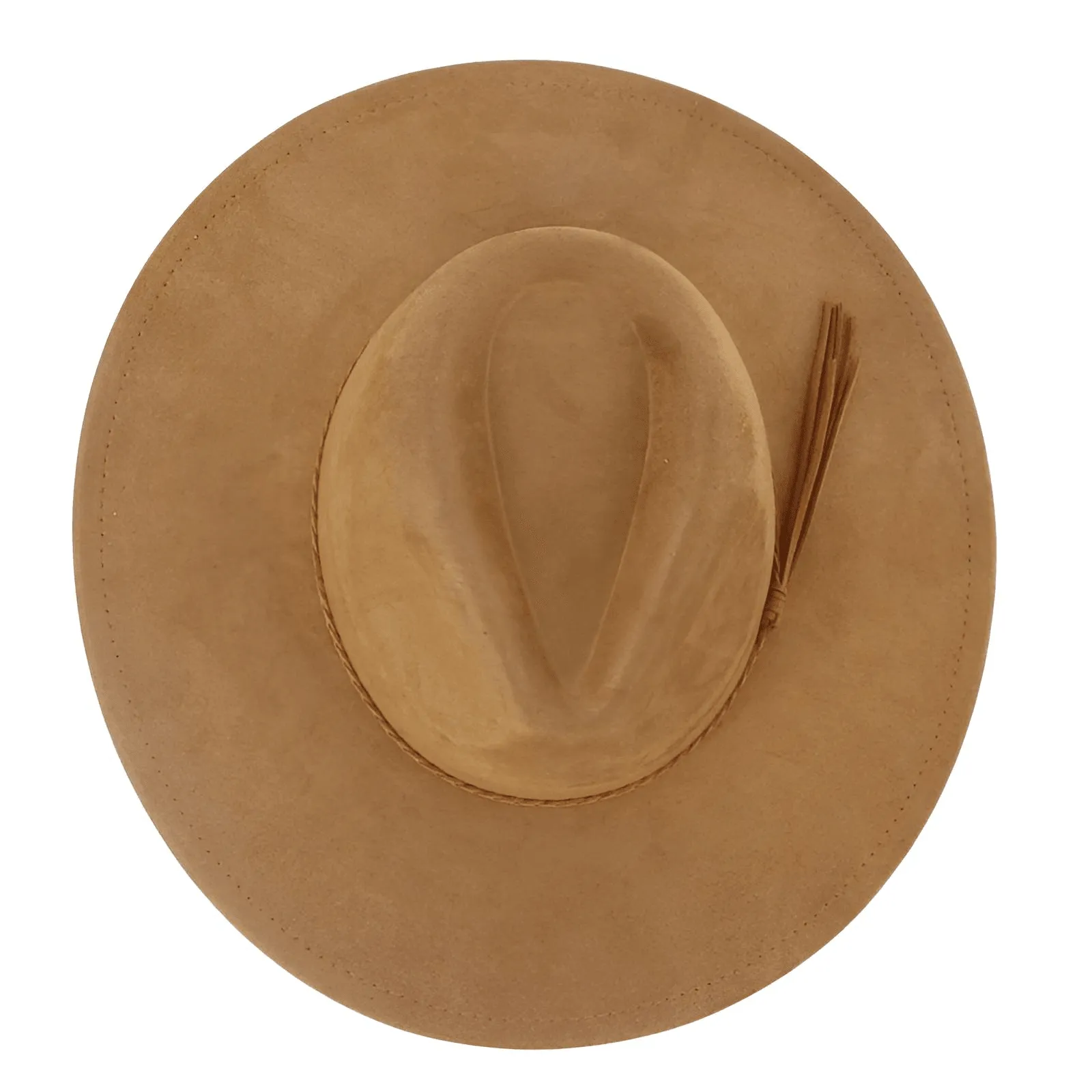 Unisex Suede Wide Brim Fedora - In 30 Colors!