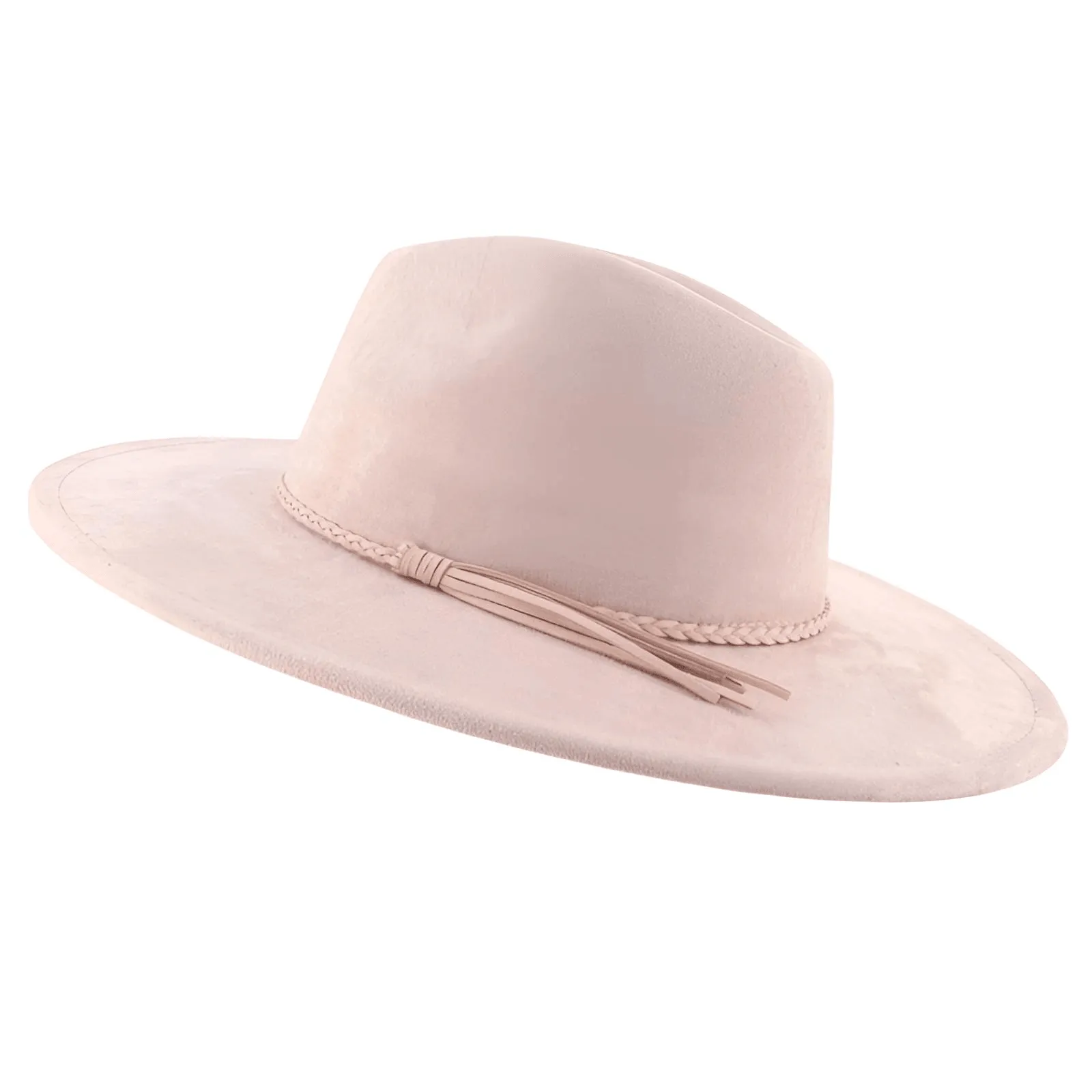 Unisex Suede Wide Brim Fedora - In 30 Colors!