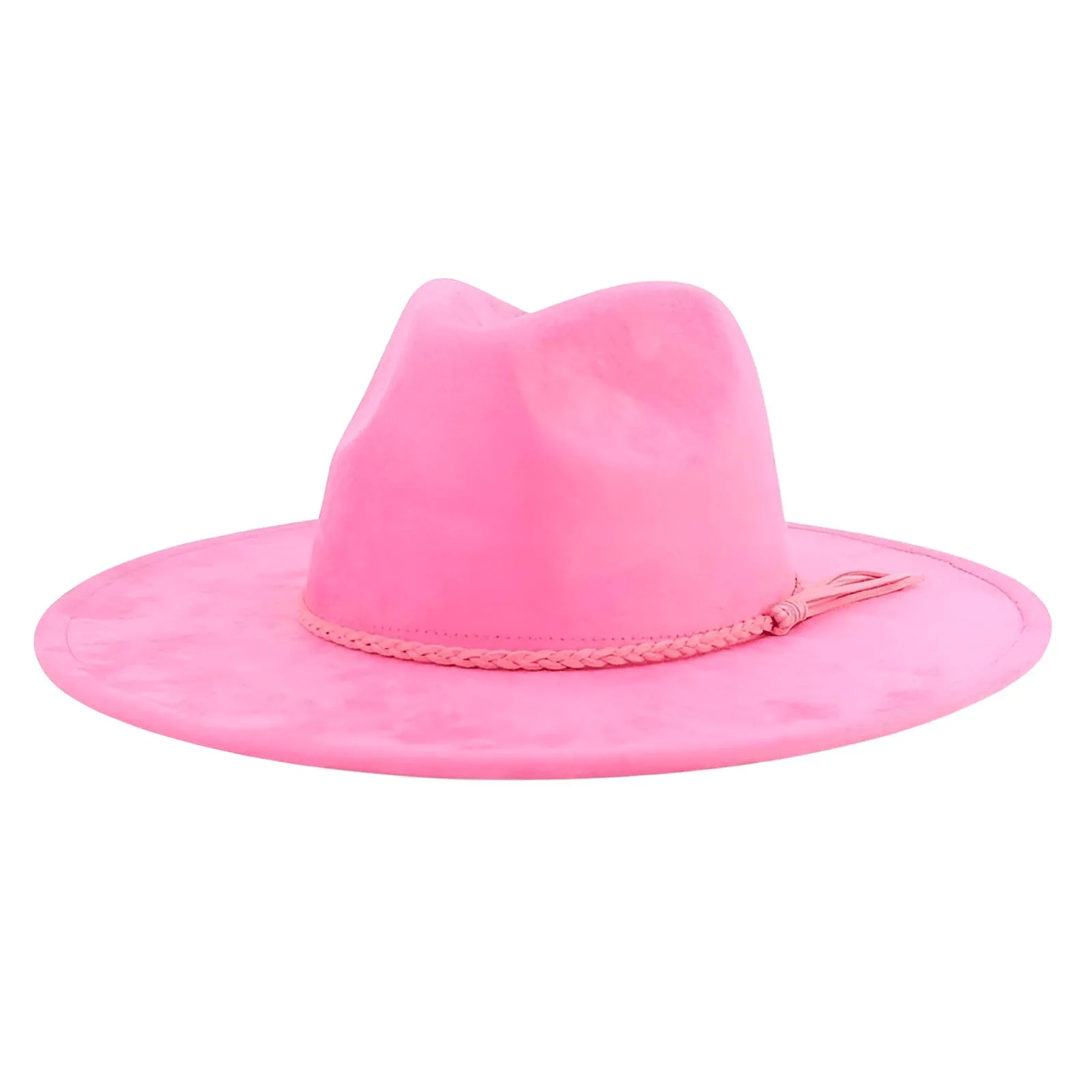 Unisex Suede Wide Brim Fedora - In 30 Colors!