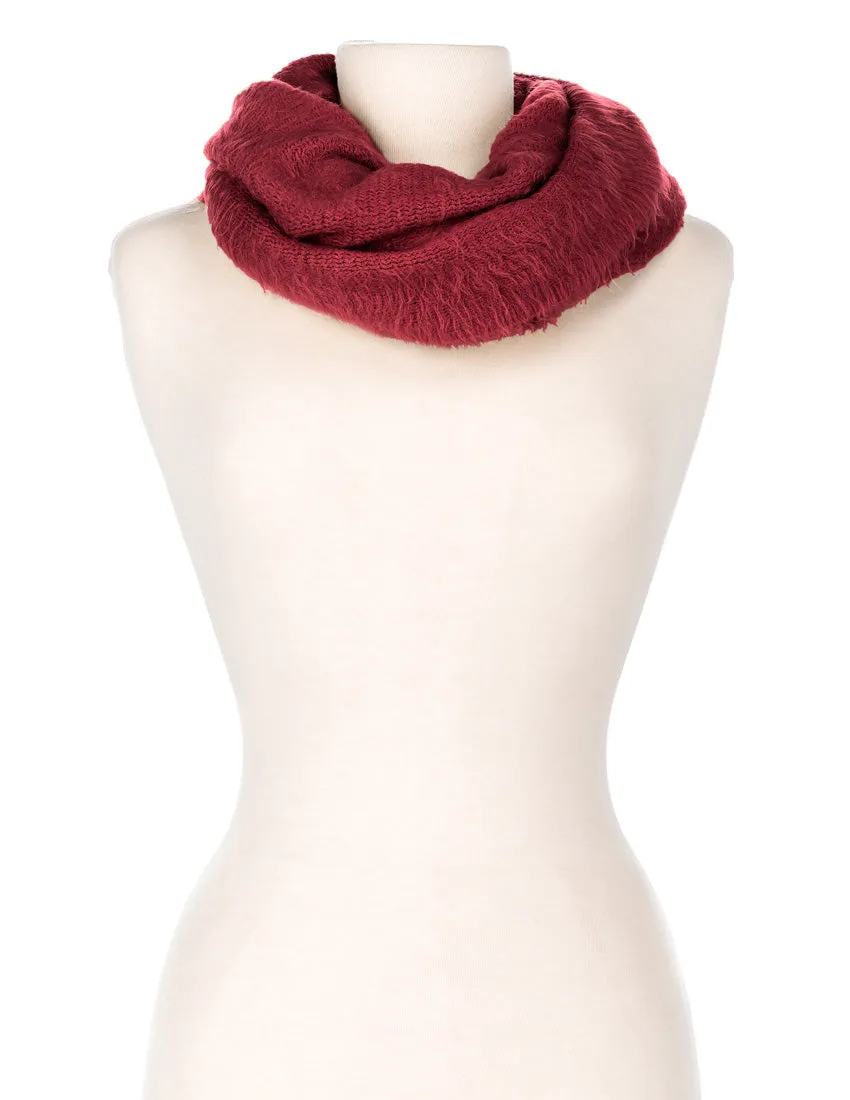 Women's Super-Soft Posh Infinity Scarf - Burgundy